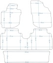 MAZDA MPV 7OS 2000-2006R. КИЛИМКИ ВЕЛЮРОВІ GOLD ЧОРНІ + LAMOWKA  (17873756276) фото min 7