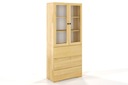 DSI-meble: Borovicová vitrína SANDEMO 3S drevená Kód výrobcu wssandemo3s