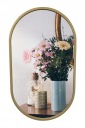 ОВАЛЬНОЕ ЗЕРКАЛО ДЛЯ ВАННОЙ В ЗОЛОТОЙ РАМКЕ, ПОДВЕСНОЕ