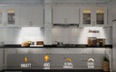 Светодиод с регулируемой яркостью под лампой в шкафу, освещение кухонной столешницы, 60 см