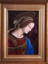 Портрет Марии Лимож Фарфор в раме 12х8см.
