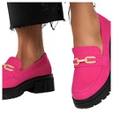 Moccasins Женская платформа обуви Золотой украшение 38