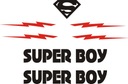 Наклейки SUPER BOY для мальчика на велосипеде 159-4