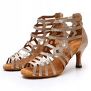 BUTY DO TAŃCA TANECZNE RZYMIANKI BŁYSZCZĄCE 7,5cm