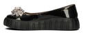 Женские кожаные туфли на платформе FILIPPO DP4682/24 слипоны черные 40