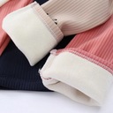 Dievčenské zimné legíny zateplené ponožky detské panvice Stredová část (výška v páse) stredná