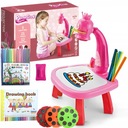 ПРОЕКТОР ДЛЯ ОБУЧЕНИЯ РИСОВАНИЮ, РОЗОВЫЙ СТОЛ, СКЕТЧБУК, ВЫКРОЙКИ, МАРКЕРЫ