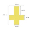POŤAH NA KRESLO žltý prešívaný PREHOZ 165x179 Hmotnosť (s balením) 0.51 kg