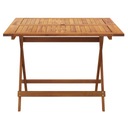 vidaXL Skladací záhradný stôl, 90x90x75 cm, masívne akáciové drevo Producent VidaXL