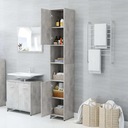 vidaXL Kúpeľňová skrinka, sivá betónová, 30x30x183,5 cm, drevotrieska Hĺbka nábytku 30 cm
