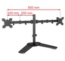 Подставка для двух мониторов 10–27 дюймов, универсальное настольное крепление