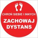 НАПОЛЬНАЯ НАКЛЕЙКА, СОХРАНЯЙТЕ ДИСТАНЦИЮ