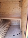 Sauna ogrodowa zewnętrzna, domek saunowy, domowe spa, producent Długość 223 cm