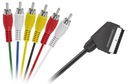 Кабель SCART (евро) — 6x RCA (тюльпан) 1,2 м