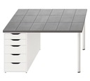 Защитный коврик для стола Ikea 105 бетонных квадратов