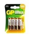 4 щелочные батареи GP ULTRA R6 AA 1,5 В