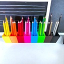 Sorter na pastelky s menom 12 kol Organizér na stôl peračník Montessori Dominujúca farba viacfarebná