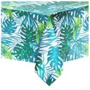 Скатерть из фольги «День рождения Тропические листья» 137x274см