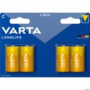 4 блистера Varta Longlife LR14