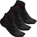 Теннисные носки Wilson Quarter Sock 3P, черные 39/46