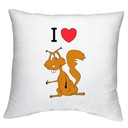 ПОДУШКА КРАСНАЯ БЕЛКА, УЗОРЫ БОБРА БЕЛКИ