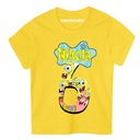 Spongebob Detské tričko s menom a číslom na narodeniny Darček