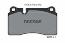 TEXTAR 2409801 ZAPATAS DE FRENADO 