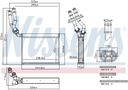 WYMIENNIK CIEPLA, CALEFACCIÓN INTERIOR NISSENS 707299 