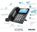IP-телефон KRONX V15PG, FV, новый