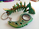 Keyspinner Keyrambit + Shark TikTok Key — ЗЕЛЕНЫЙ брелок