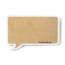 ПРЯМОУГОЛЬНАЯ ПРОБКОВАЯ ДОСКА BUBBLE С БЕЛОЙ ЛЕНТОЙ