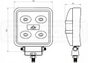 ФАРА РОБОЧА 5XLED 630 LM 12W + PODLACZENIE 3001050131  (17598920437) фото min 7
