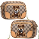 ЖЕНСКАЯ СУМКА MESSAGE, СУМКА НА ПЛЕЧЕ, LITTLE BEAR, С ПОКРЫТИЕМ, СВЕТЛО-БЕЖЕВЫЙ