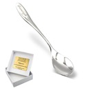 Серебряная ложка для крещения с гравировкой 925 пробы.