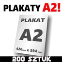 PLAKATY A2 135 gram 200 szt. OFFSET kreda błysk
