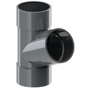 ТРОЙНИКИ KROP PVC fi 63 ral 7016 ГРАФИТ