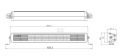 ФАРА РОБОЧА ПРЯМОКУТНА LED40 200W 16800LM 12/24V СВІТЛО ТОЧНИЙ  фото 9