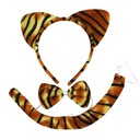 ХВОСТ ГАЛСТУК НА ГОЛОВЕ НАРУЖНАЯ ЧАСТЬ «ТИГР» TIGER PARTY