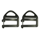 -Webbing Buckle Ladder Lock Slider Backpack 2pcs