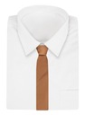 Мужской галстук Angelo di Monti - Карамель - 7 см, Одноцветный