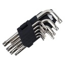 НАБОР КЛЮЧЕЙ TORX 1,5–10, 9 шт. ПРЯМЫЕ КЛЮЧИ TORX
