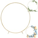 Подставка для воздушных шаров, круглый металлический каркас, золотой фон для свадебных фотографий первого причастия