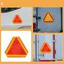 JAUNE TRIANGLE DE SIGNALISATION RÉFLÉCHISSANT VERS VOITURES 35CMphoto 14