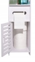 Kúpeľňová skrinka stĺpik 120cm do kúpeľne biela Farba nábytku biela