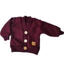 Бордовый свитер для мальчика на Рождество.