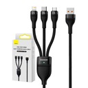 ТЕЛЕФОННЫЙ КАБЕЛЬ BASEUS 3 В 1 USB TYPE C MICRO USB LIGHTNING 100 Вт QC 1,2 М