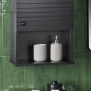 SoBuy Настенный шкаф для ванной комнаты с дверцами, медицинские настенные полки BZR25-SCH