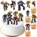 ТРАНСФОРМЕРЫ ТОРТ ТОППЕР ЧАШКИ ПЕРСОНАЖИ 8 шт.