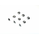 Заглушка, заглушка, крышка, заглушка, винты с внутренним шестигранником М6, хром, 1 шт.