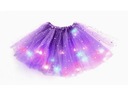 ЮБКА ИЗ ФИОЛЕТОВОГО ТЮЛЯ С БЛЕСКАМИ и светодиодной подсветкой